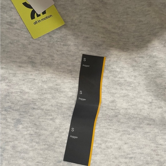 All In Motion Womens Fleece High Rise Jogger Pants Heather Gray Women’s Size S - Picture 4 of 8